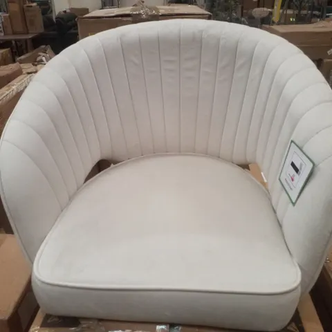 BOXED YAHEETECH WHITE VELVET DINING CHAIR