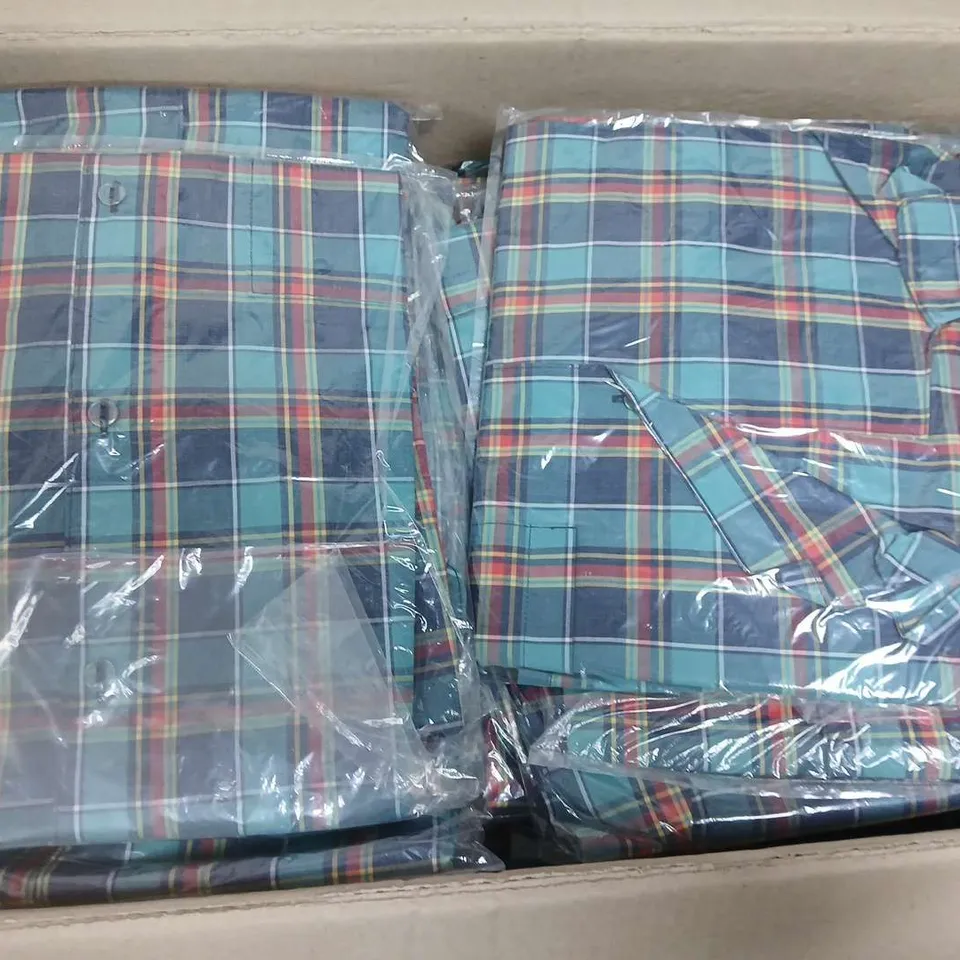 APPROXIMATELY 60 MENS CHECKED NIGHTSHIRTS - LARGE