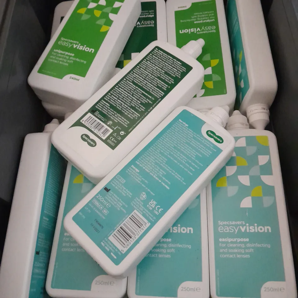 APPROXIMATELY 20 ASSORTED CONTACT LENS SOLUTIONS - COLLECTION ONLY