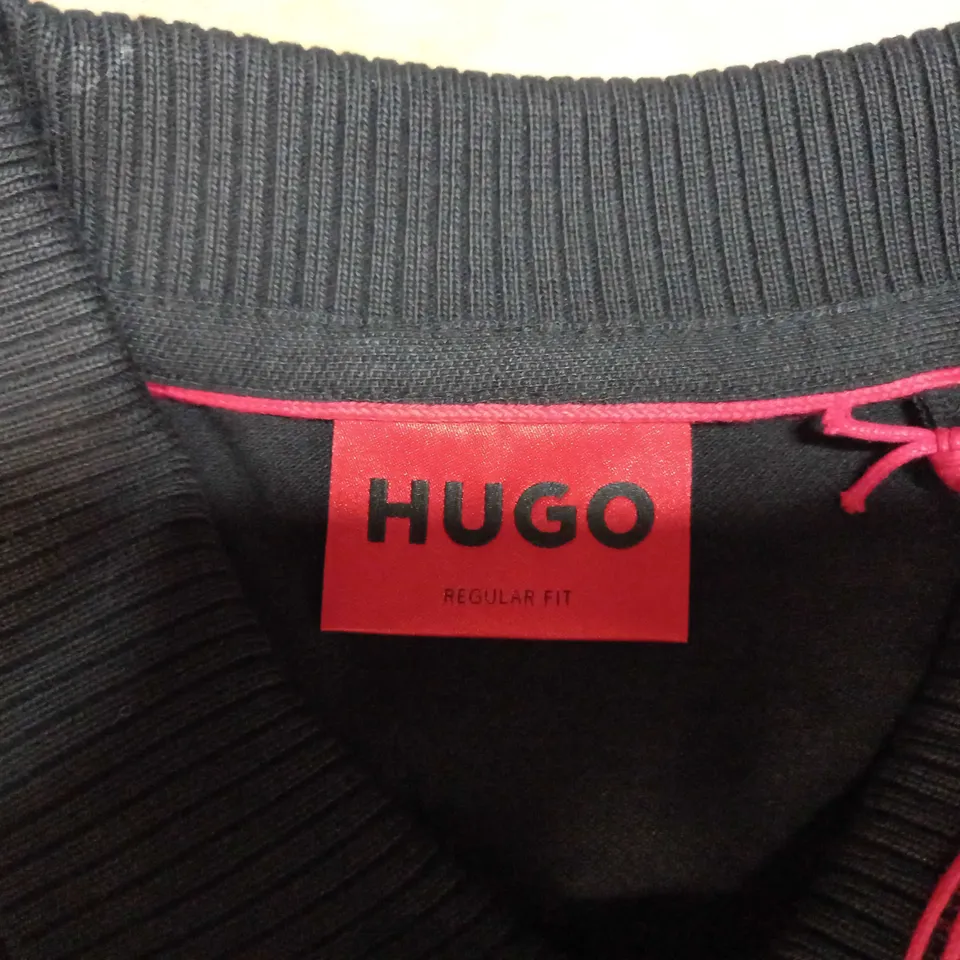 HUGO BOSS BLACK POLO SHIRT - REGULAR FIT SIZE L