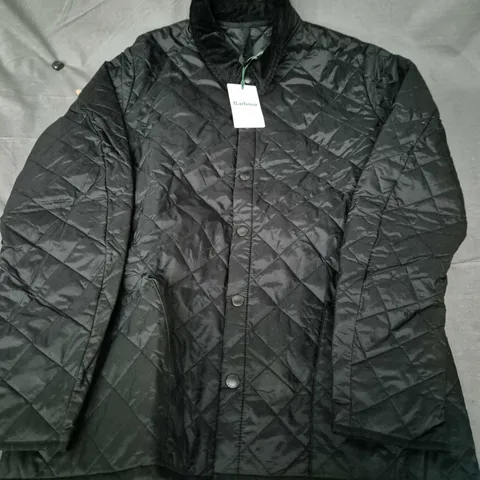 BARBOUR HERITAGE LIDDESDALE QUILT JACKET – BLACK, XL