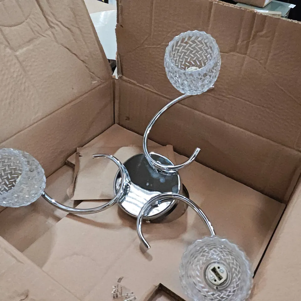 MINDEN 3 LIGHT 40 SEMI FLUSH MOUNT