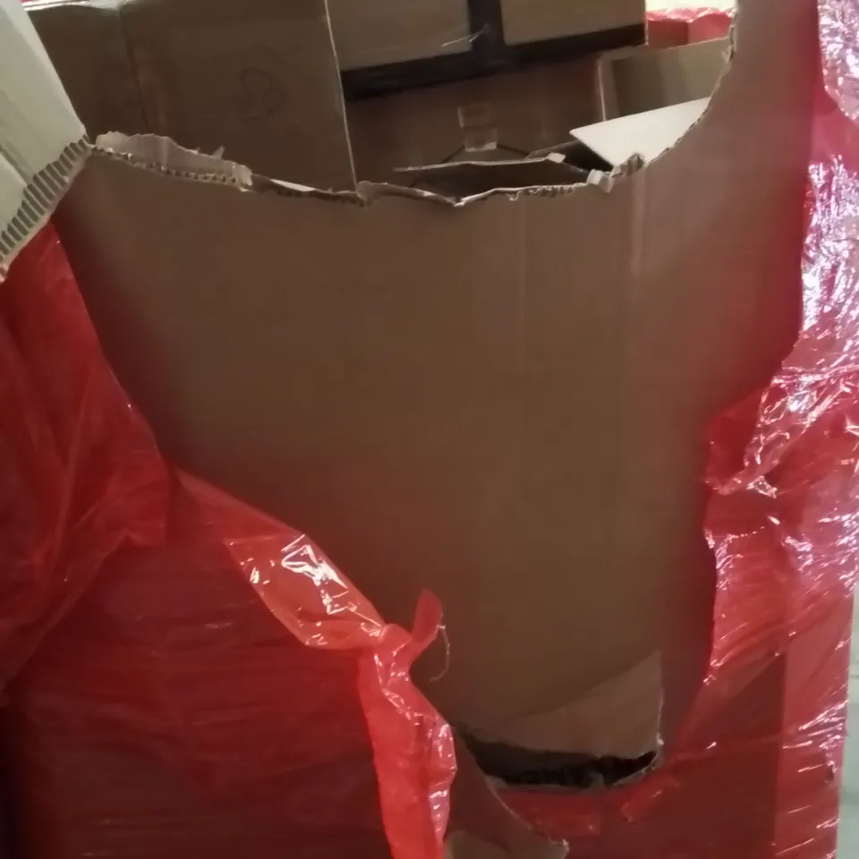 PALLET OF ASSORTED HOUSEHOLD GOODS AND PRODUCTS TO INCLUDE;PAPER SHREDDER MACHINE,FLOATING SHELF,CAT LITTER TRAY WITH CAMERA
