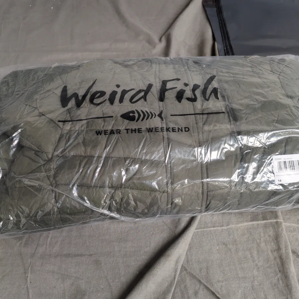 WEIRD FISH LIGHTWEIGHT PADDED HOODED JACKET – UK 14