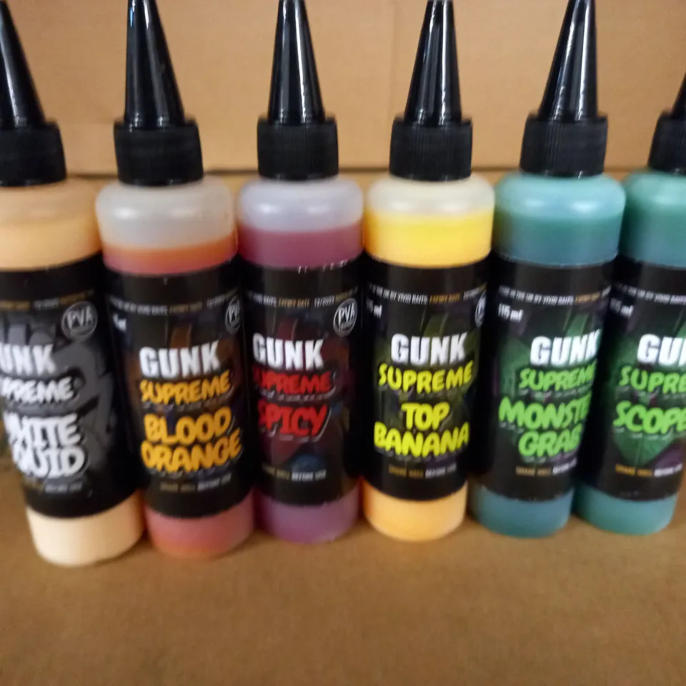 LOT OF 6 ASSORTED GUNK EXTREME 115ML LIQUID ATTRACTIONS FOR FISHING