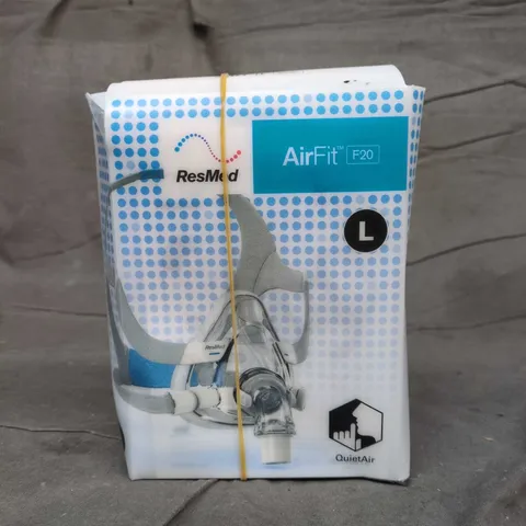 RESMED AIRFIT F20 FULL FACE CPAP MASK – LARGE (L) – BOXED