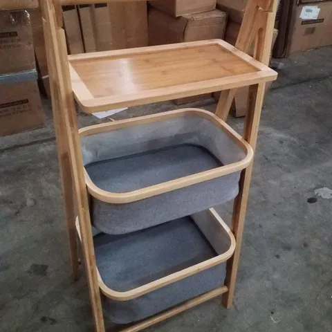 LEVAN 44.5×97.5×34.5CM SOLID WOOD FREE-STANDING SHELVES 