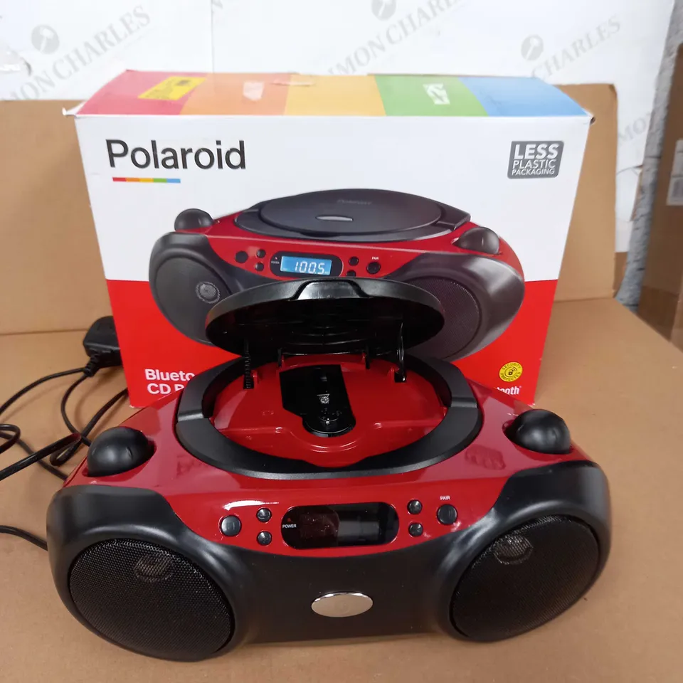POLAROID BLUETOOTH CD BOOMBOX