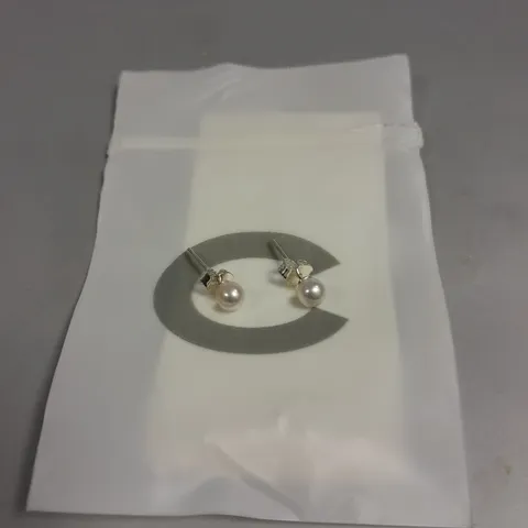 CERNUCCI 4MM FRESHWATER PEARL ROUND EARRINGS
