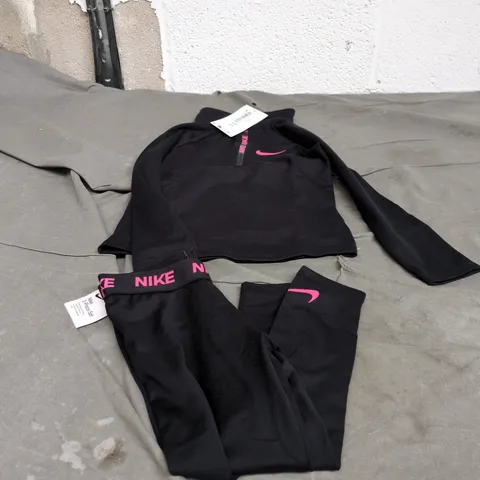 ADIDAS BLACK/PINK 2 PIECE SET AGE 4 - 5 YEARS WITH TAGS