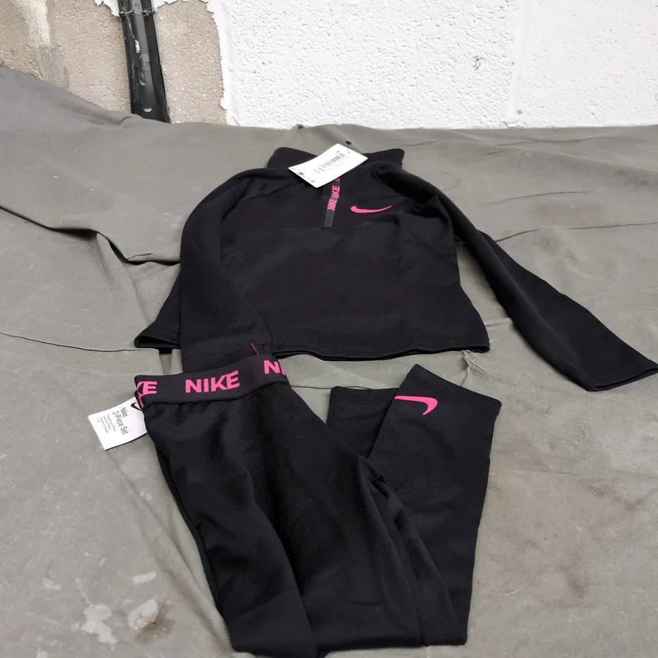 ADIDAS BLACK/PINK 2 PIECE SET AGE 4 - 5 YEARS WITH TAGS