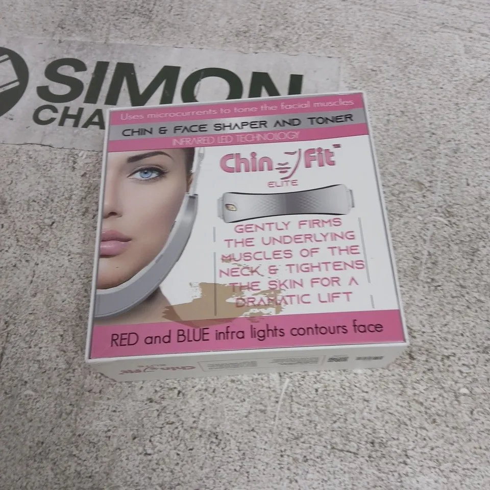 CHIN FIT ELITE – CHIN & FACE SHAPER & TONER WITH INFRARED LED TECHNOLOGY (IGIA) BOXED