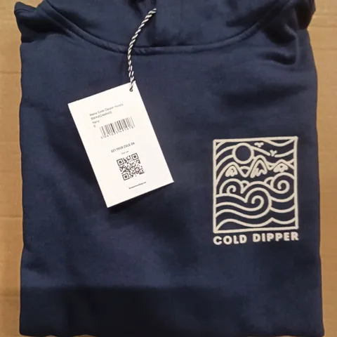 BRAND NEW BOX OF BRASS MONKEY HOODIES - NAVY SIZE SMALL APPROXIMATELY 7