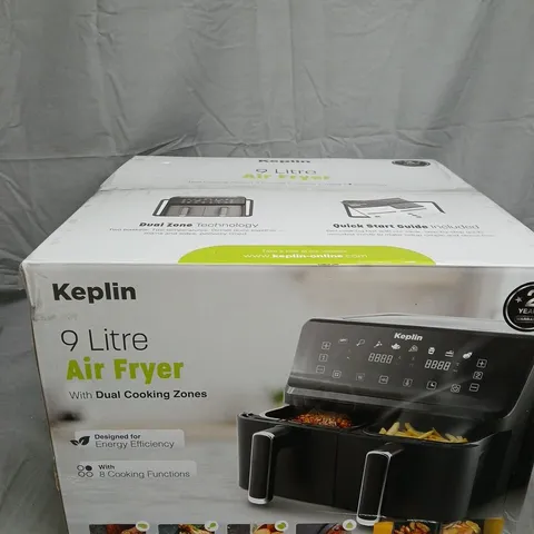 KEPLIN 9 LITRE AIR FRYER – DUAL ZONE COOKING