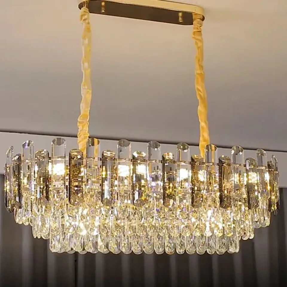 BOXED AAKIF 6 - LIGHT CRYSTAL CHANDELIER (1 BOX)