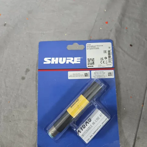 SHURE A15AS SWITCHABLE ATTENUATOR FOR LO-Z MICROPHONES (-15/-20/-25 DB)
