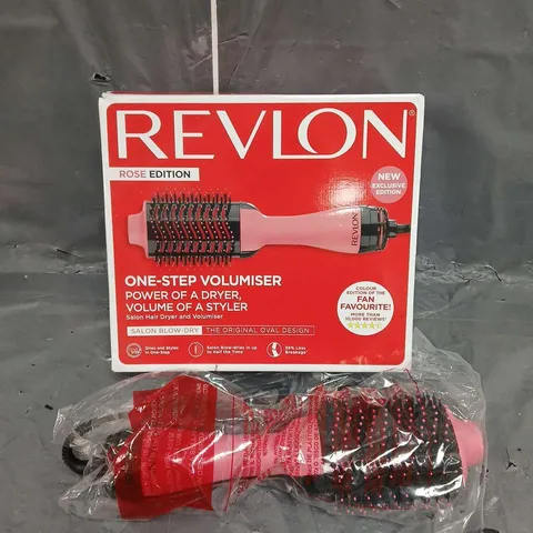 BOXED REVLON LONDON ONE-STEP VOLUMISER - ROSE 