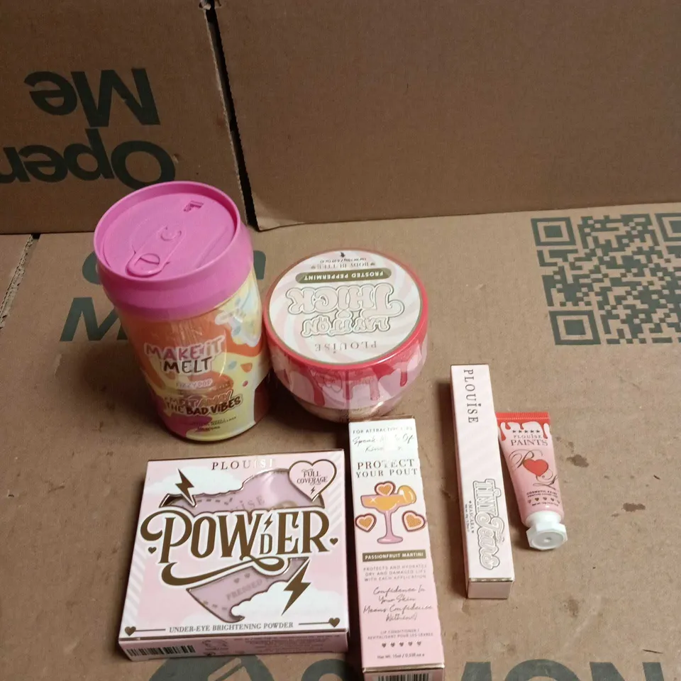 6 X ASSORTED PLOUISE COSMETIC ITEMS TO INCLUDE PROTECT YOUR POT, MASCARA ETC