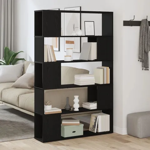 BOXED VIDA BOOK SHELF BLACK OAK 24cm ENGINEERED WOOD (1 BOX)