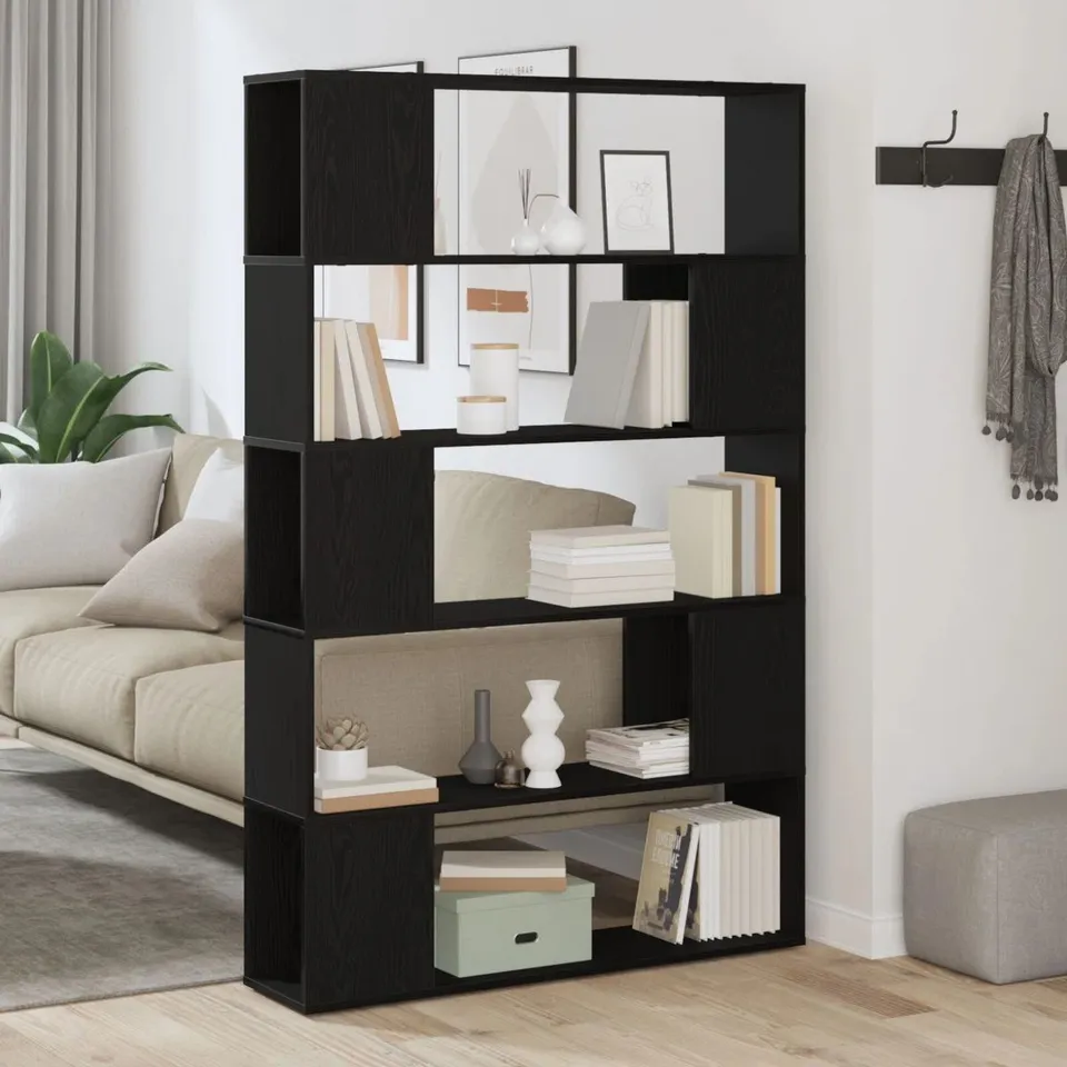 BOXED VIDA BOOK SHELF BLACK OAK 24cm ENGINEERED WOOD (1 BOX)