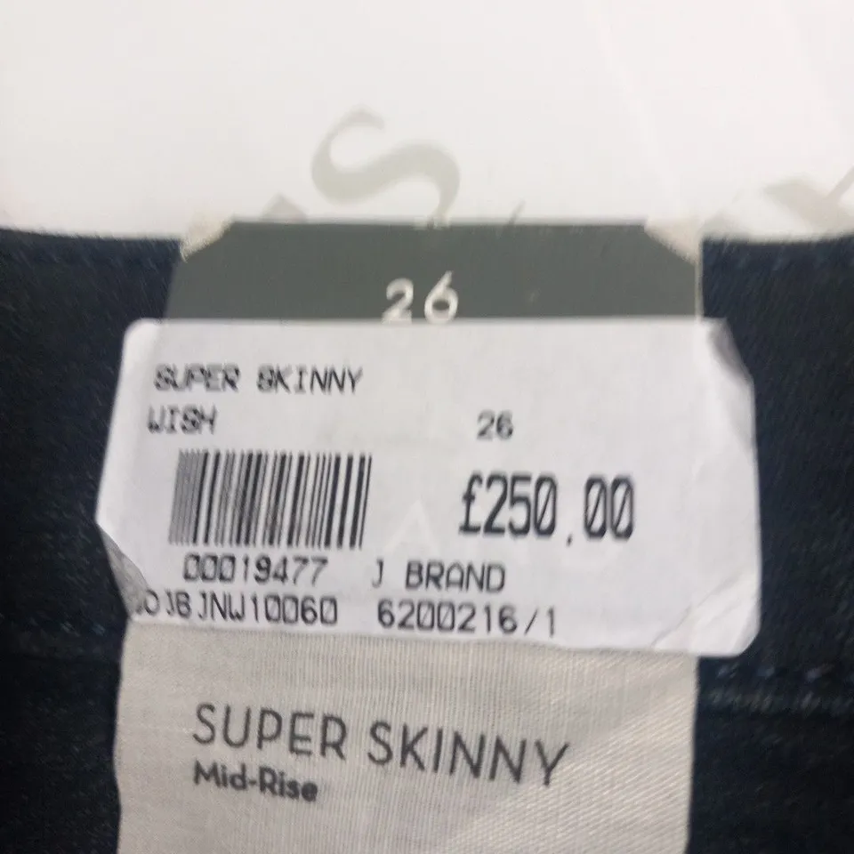 J BRAND SUPER SKINNY LEG WISH SIZE 26