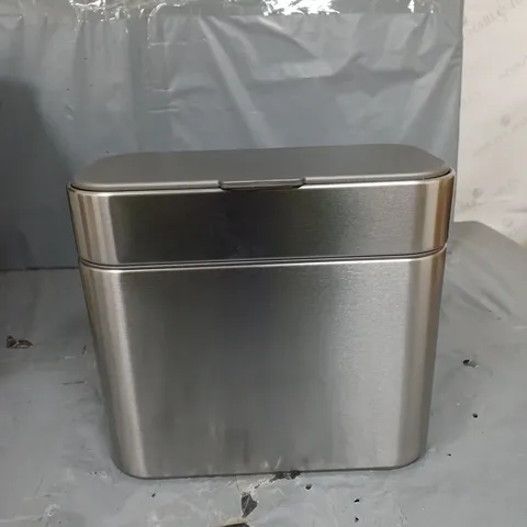 SIMPLEHUMAN 4L COMPOST CADDY WHITE STEEL