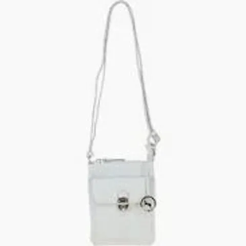ASHWOOD MULTI STRAP MEDIUM LEATHER CROSSBODY BAG IN WHITE