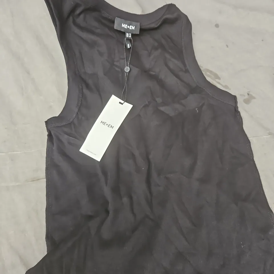 ME+EM ULTIMATE CREW NECK VEST – BLACK UK 10