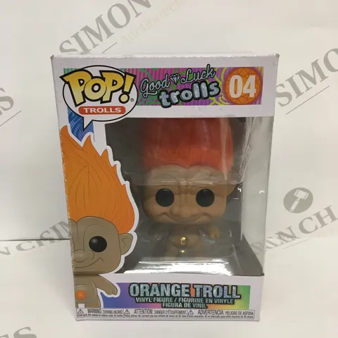 POP! GOOD LUCK TROLLS ORANGE TROLL VINYL FIGURINE