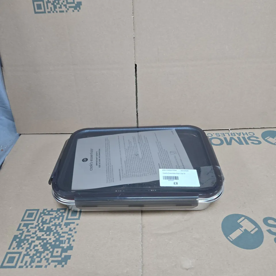 COOK'S ESSENTIALS MULTI USE METAL CONTAINERS