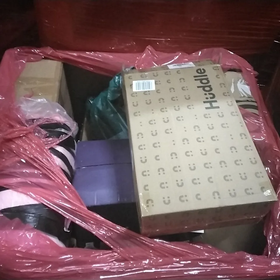 PALLET OF ASSORTED PRODUCTS AND HOUSEHOLD GOODS TO INCLUDE;BLENDER,PLAYPEN,WALKING STICKS