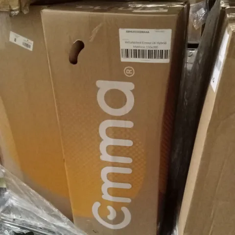 BOXED AND ROLLED MANUFACTURER REFURBISHED EMMA UK HYBRID MATTRESS 150 X 200CM (KING SIZE)