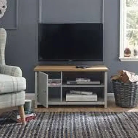 BOXED LANCASTER SMALL TV UNIT - GREY (1 BOX)