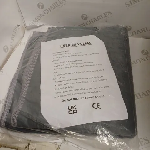 GREY ELECTRIC BLANKET
