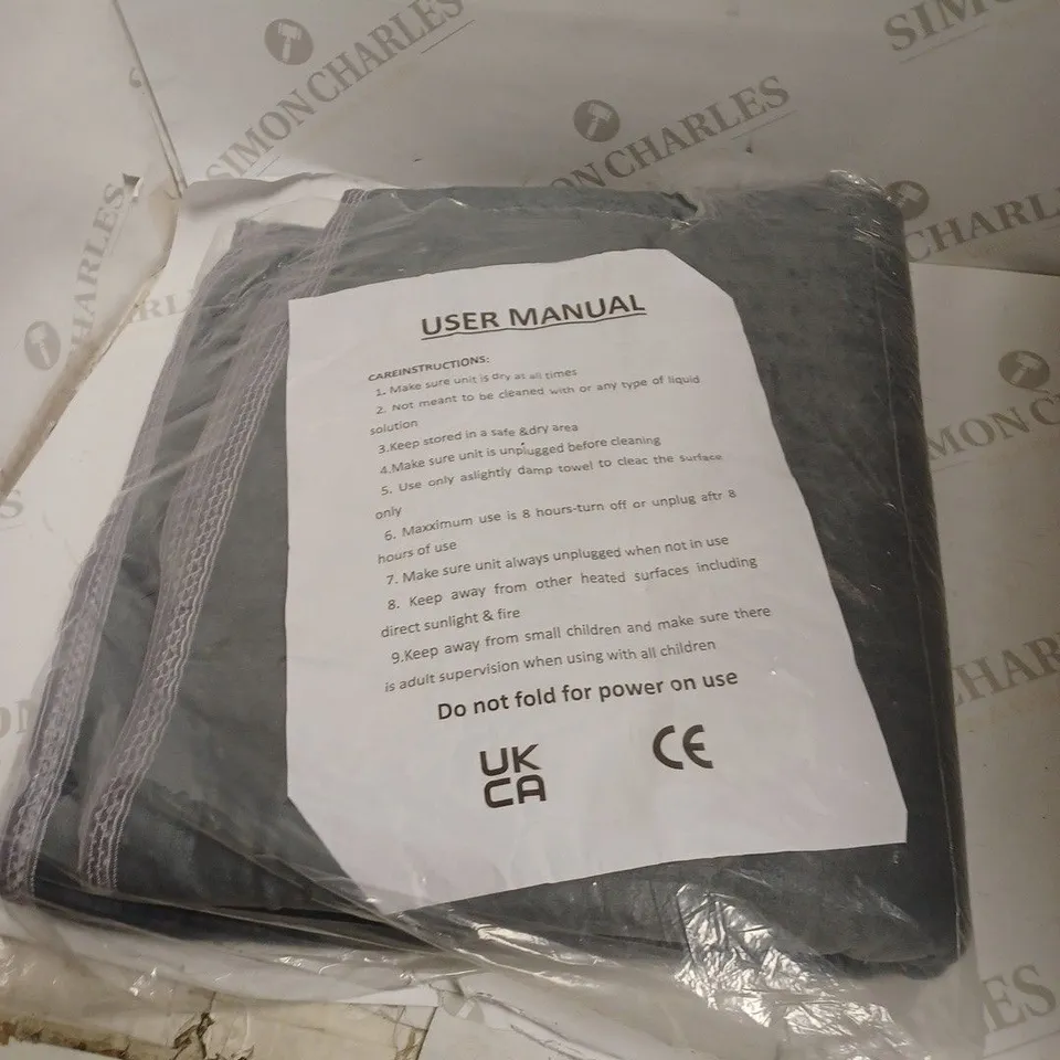 GREY ELECTRIC BLANKET