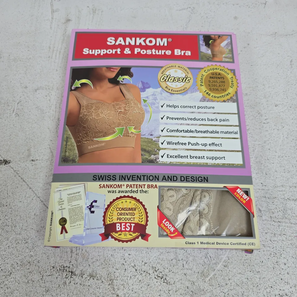 BOXED SANKOM SUPPORT & POSTURE BRA - L/XL