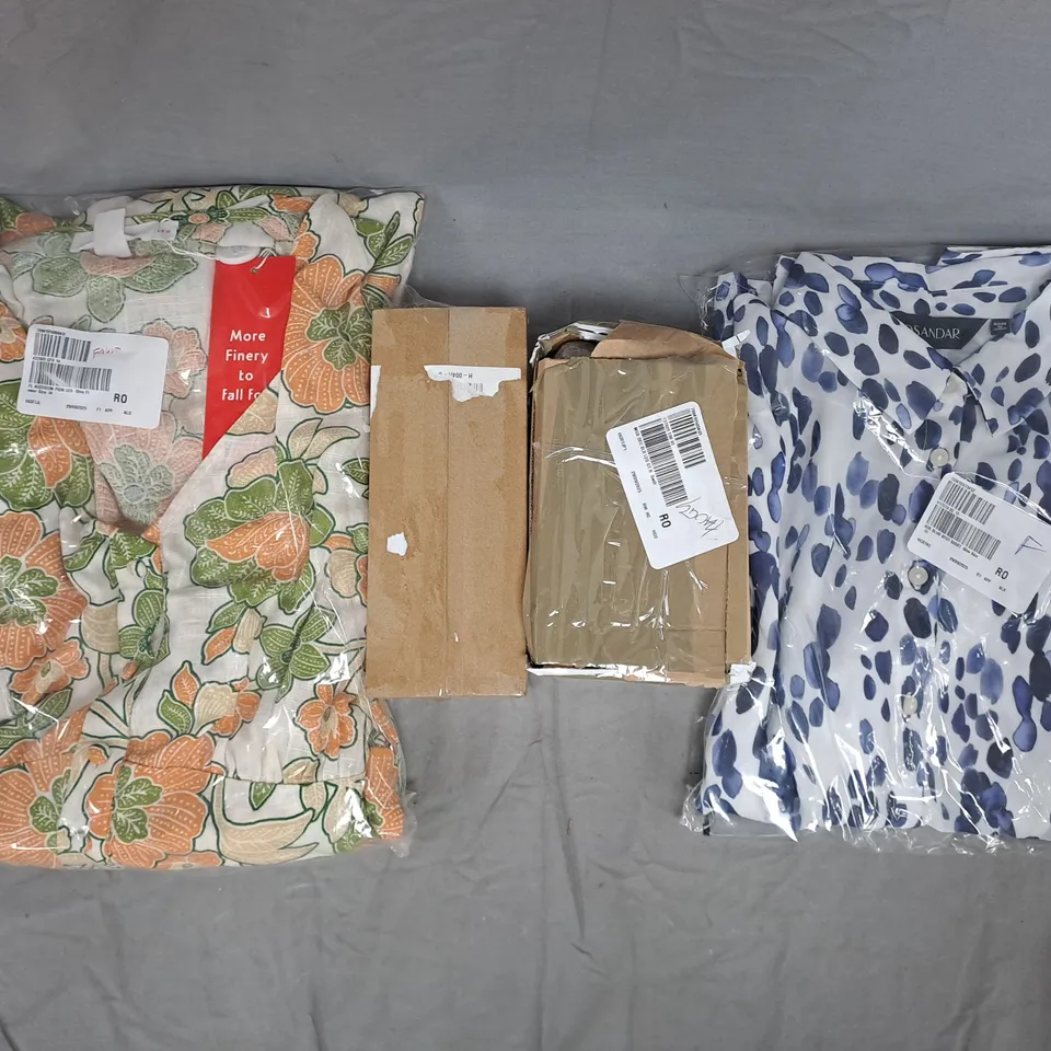 BOX OF APPROXIMATELY 10 ASSORTED HOUSEHOLD AND FASHION ITEMS IN VARIOUS STYLES, SIZES, AND COLOURS - COLLECTION ONLY