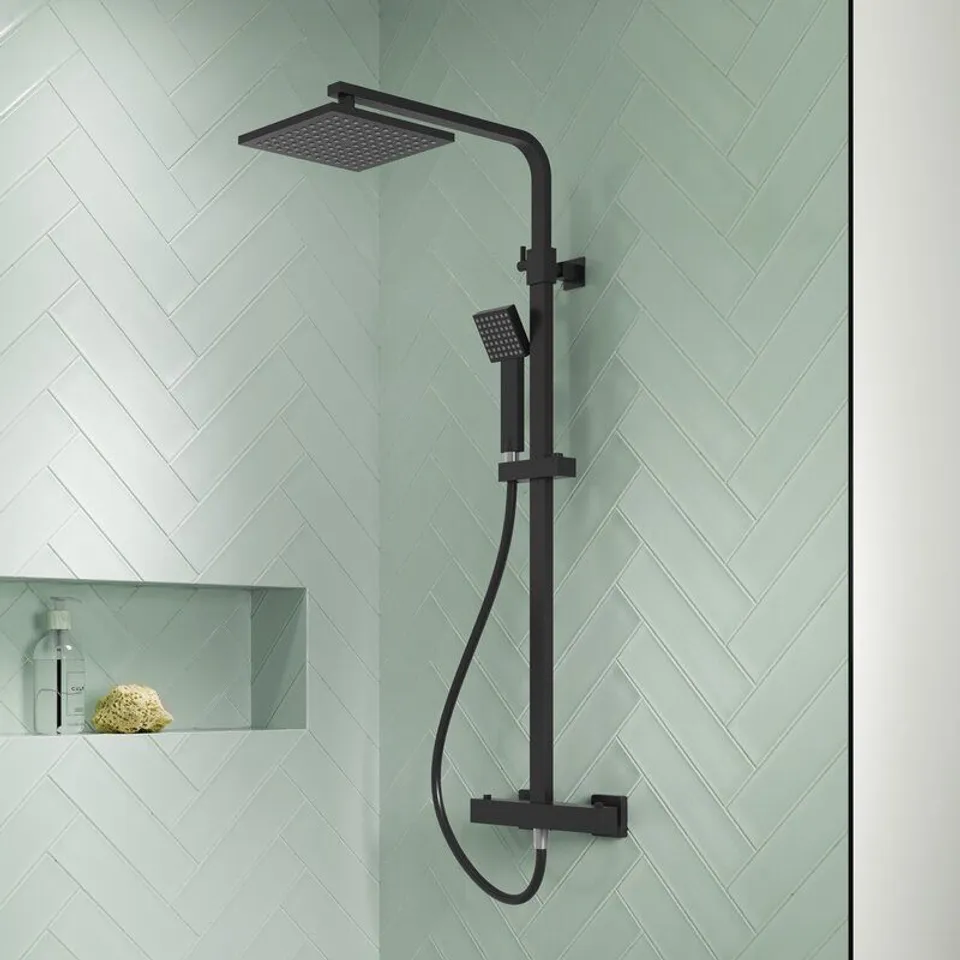 BOXED THERMOSTATIC SHOWER WITH DUAL SHOWER HEAD