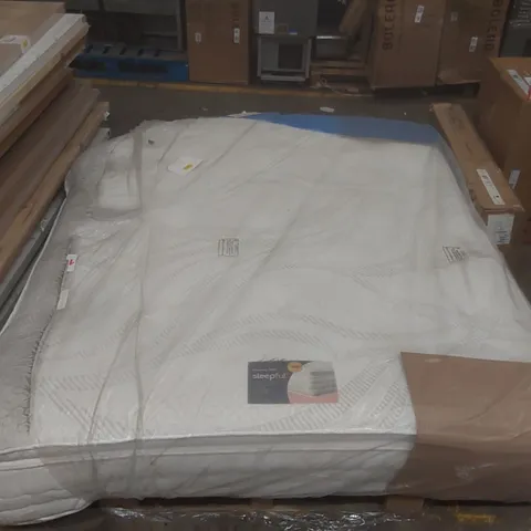 QUALITY BAGGED SLEEPFUL PILLOWTOP 1000 POCKET SPRINGS 180CM SUPERKING MATTRESS - DIRTY