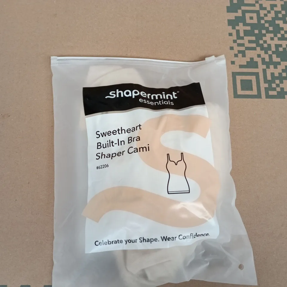 Shapeemint Essentials Sweetheart Built-In Bra Shaper Cami – White