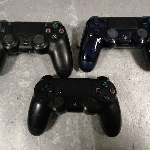 LOT OF 3 SONY PLAYSTATION 4 WIRELESS CONTROLLERS