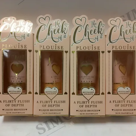 BOX OF 4 P.LOUISE THE CHEEK OF IT LIQUID BLUSH TO INCLUDE 2 X BUTTER BRULEE & 2 X CARAMELTED