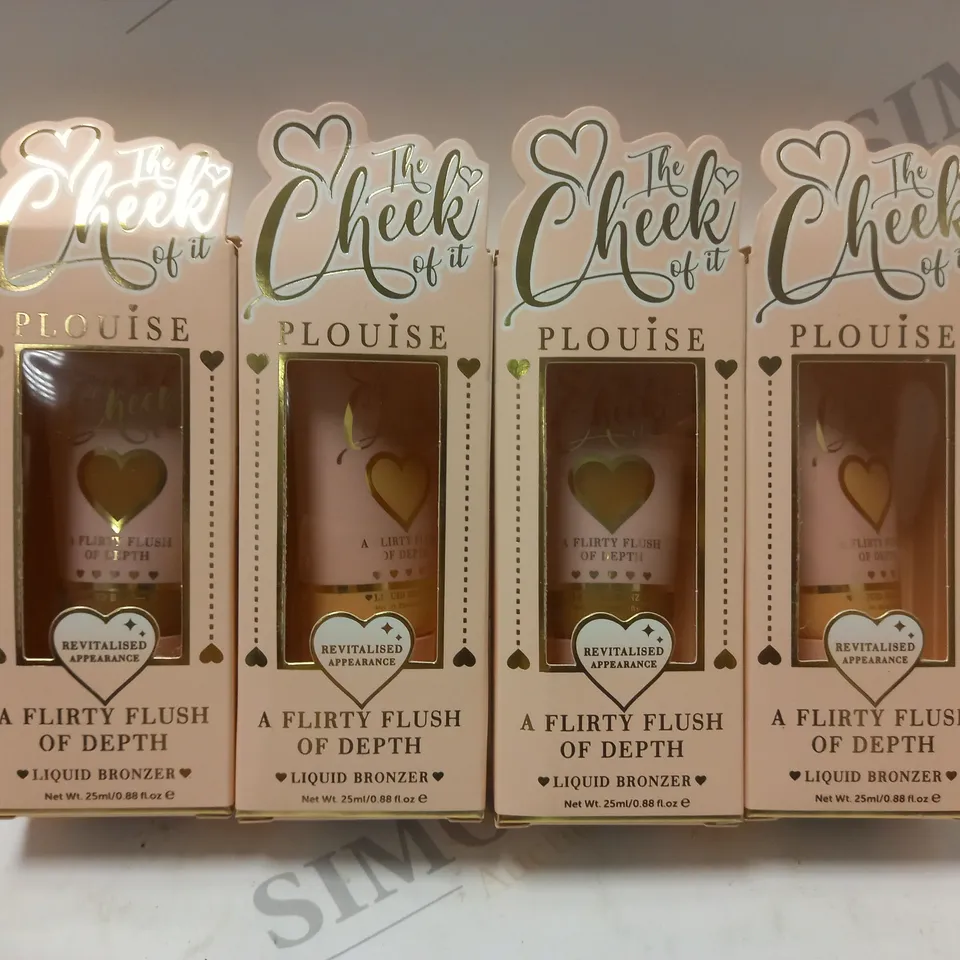 BOX OF 4 P.LOUISE THE CHEEK OF IT LIQUID BLUSH TO INCLUDE 2 X BUTTER BRULEE & 2 X CARAMELTED 