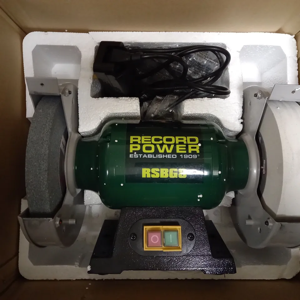 RECORD POWER 71500 RSB58 200MM BENCH GRINDER 550W 240V