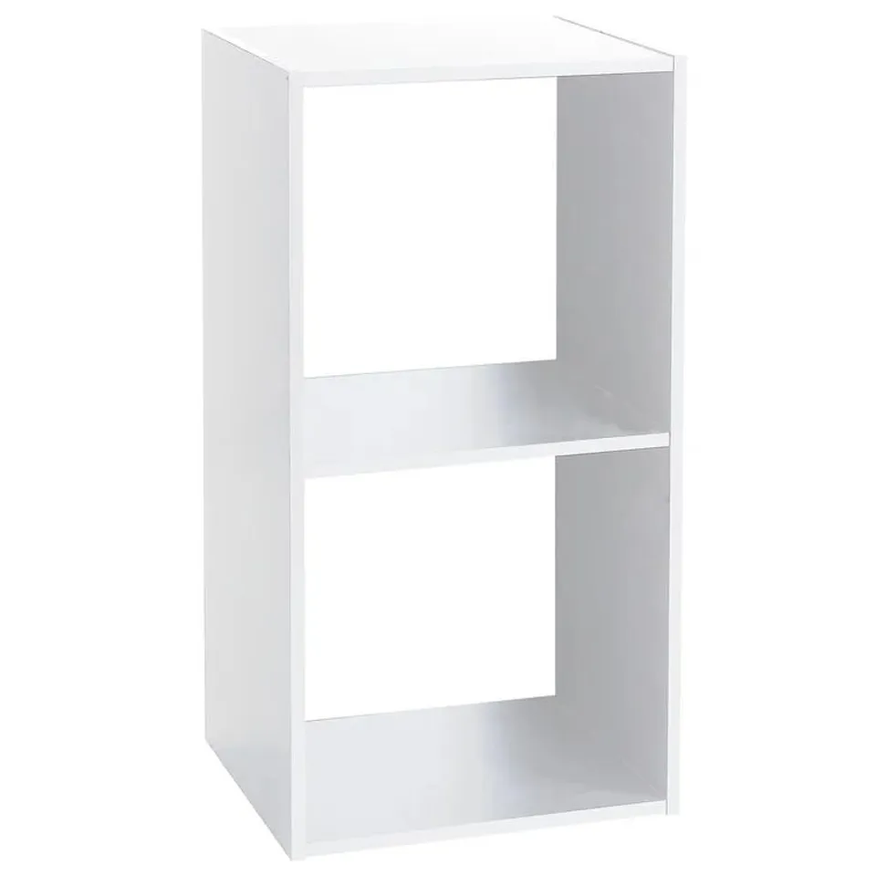 BOXED SEBASTIAN BOOKCASE - WHITE