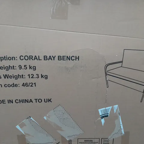 BOXED CORAL BAY BENCH - COLLECTION ONLY 