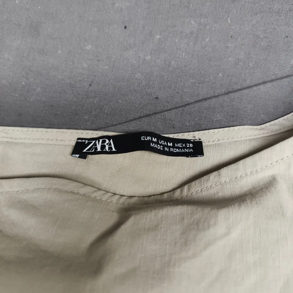 ZARA WOMEN'S BEIGE DRESS – SIZE M (EU/US M) –