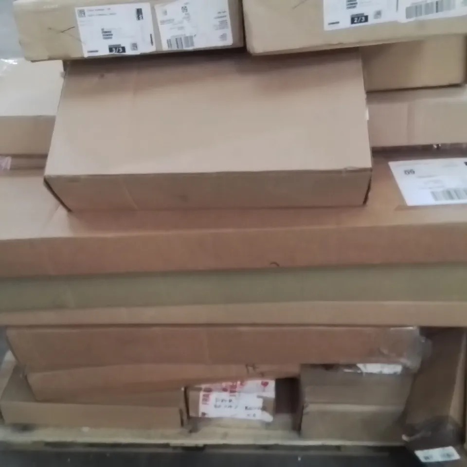 PALLET CONTAINING VARIOUS INCOMPLETE BOXED FURNITURE PARTS 
