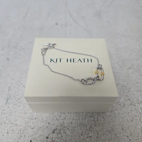 KIT HEATH SILVER BRACELET WITH GOLD-TONE ACCENTS