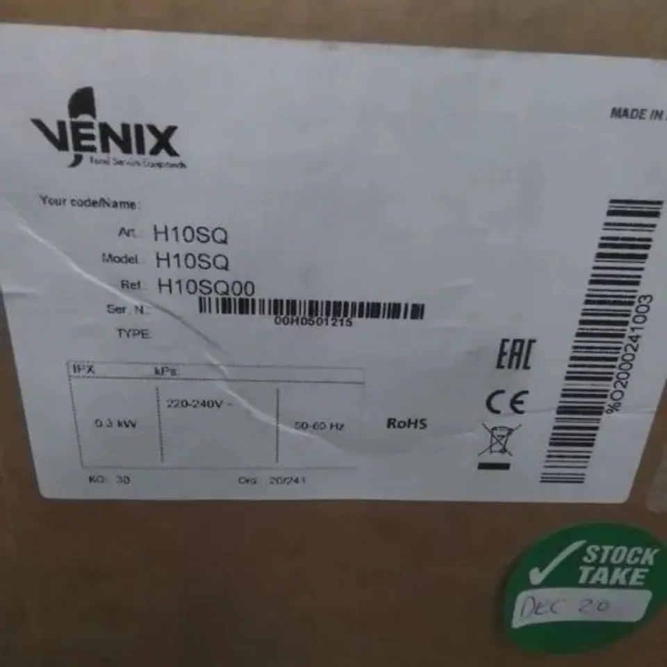 BOXED VENIX - CONDENSATION HOOD FOR CGS CHIC GRILL SYSTEM 